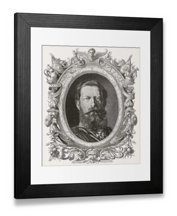 Framed Print : William II, 1859 - 1941, last German Emperor and King of Prussia