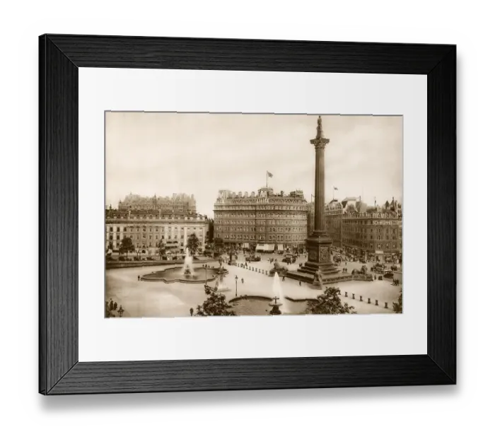 Framed Print : Trafalgar Square, London, UK, ca 1920 Framed Print : Trafalgar Square, London, UK, ca 1920