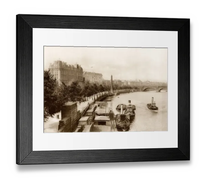 Framed Print : Victoria Embankment, London, UK, ca 1920