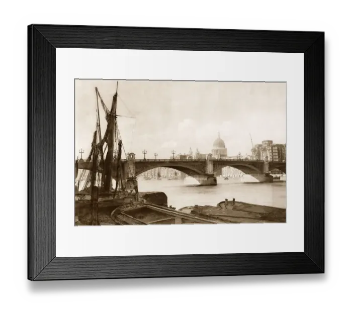 Framed Print : The Southwark Bridge, London, UK, ca 1920