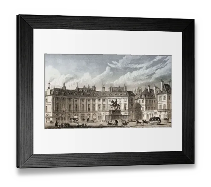 Framed Print : Place des Victoires with statue of Louis XIV Framed Print : Place des Victoires with statue of Louis XIV