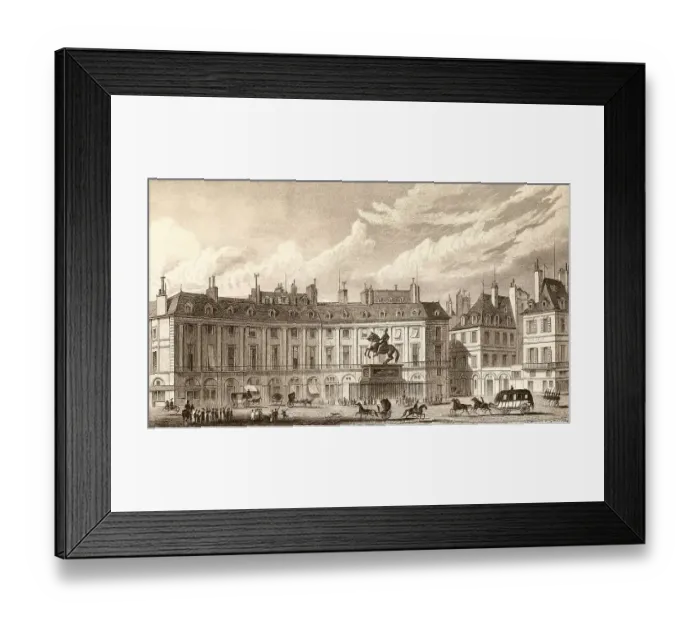 Framed Print : Place des Victoires with statue of Louis XIV Framed Print : Place des Victoires with statue of Louis XIV