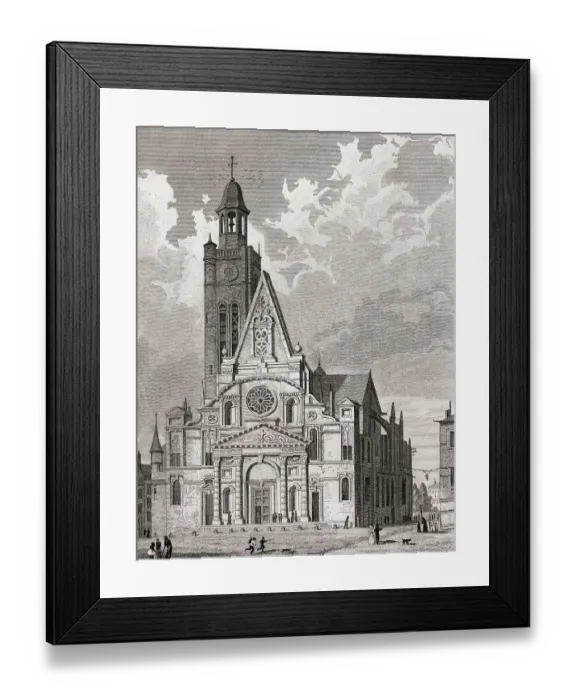 Framed Print : Church of St Etienne du Mont, Paris