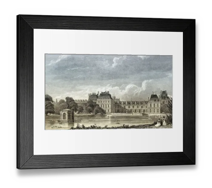 Framed Print : The Royal Chateau de Fontainebleau Framed Print : The Royal Chateau de Fontainebleau