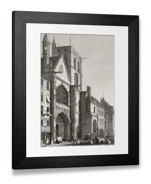 Framed Print : The Church of Saint-Merri, Paris Framed Print : The Church of Saint-Merri, Paris