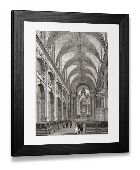 Framed Print : Interior, Dome of Les Invalides