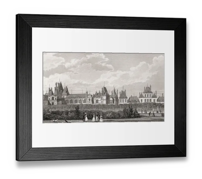 Framed Print : The Royal Chateau de Fontainebleau Framed Print : The Royal Chateau de Fontainebleau