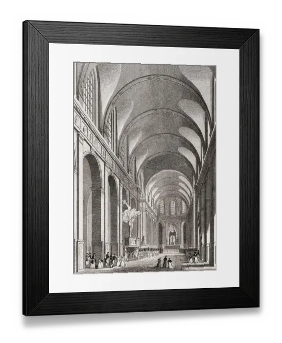 Framed Print : The Church of Saint-Roch, Paris