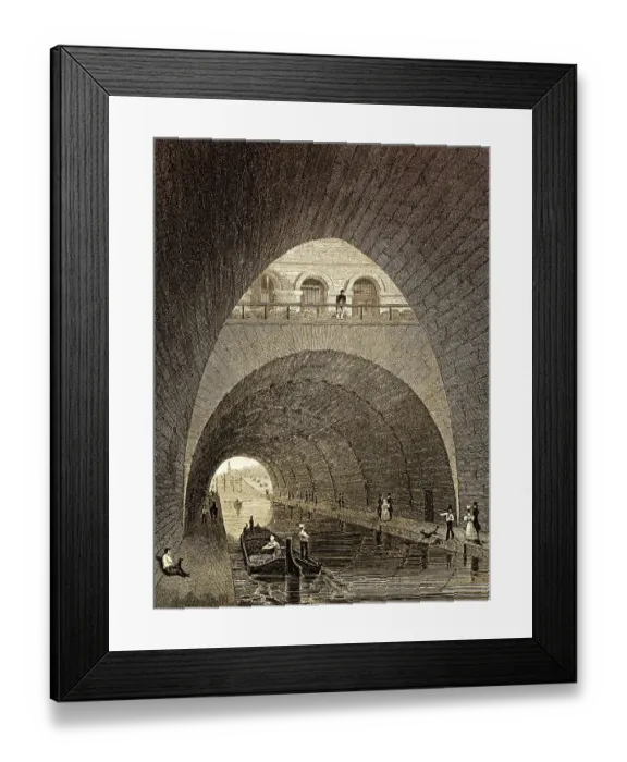 Framed Print : The Canal de l'Ourcq, Paris Framed Print : The Canal de l'Ourcq, Paris