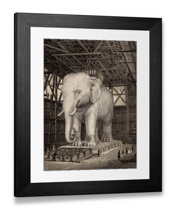 Framed Print : The Elephant of the Bastille, Paris Framed Print : The Elephant of the Bastille, Paris