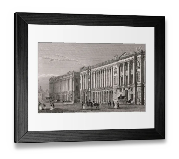 Framed Print : French Naval Ministry, Garde-Meuble de la Couronne