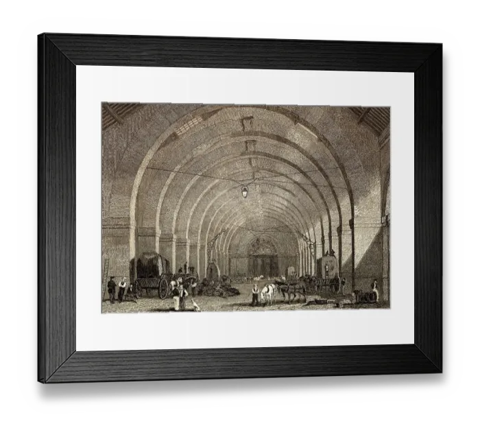 Framed Print : The Octroi General ou central, rue des Petites Ecuries