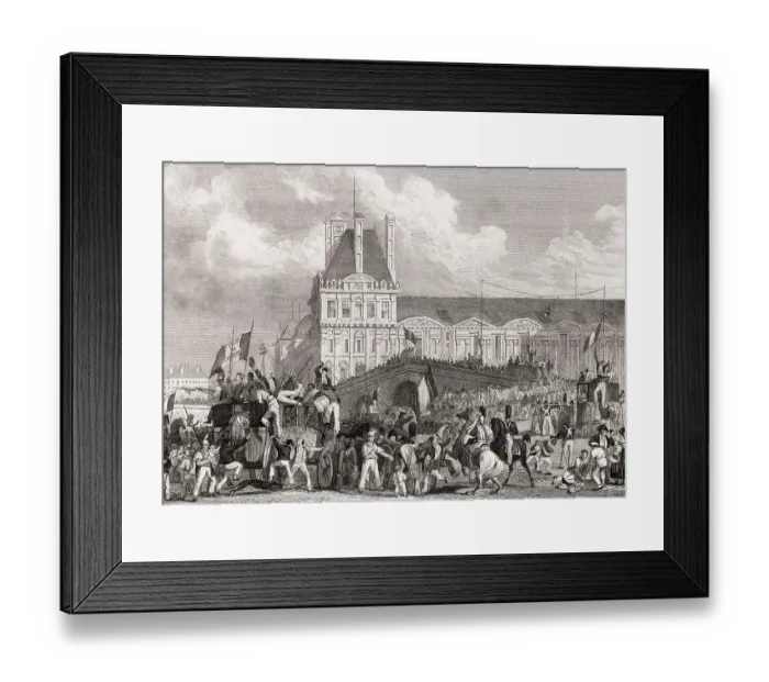 Framed Print : The migration of Charles X to Rambouillet
