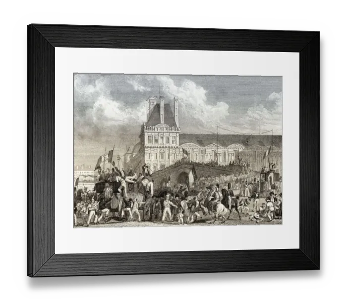 Framed Print : The migration of Charles X to Rambouillet