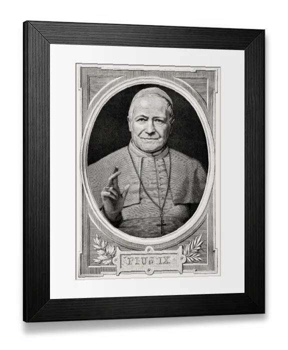 Framed Print : Pope Pius IX, 13 May 1792 - 7 February 1878