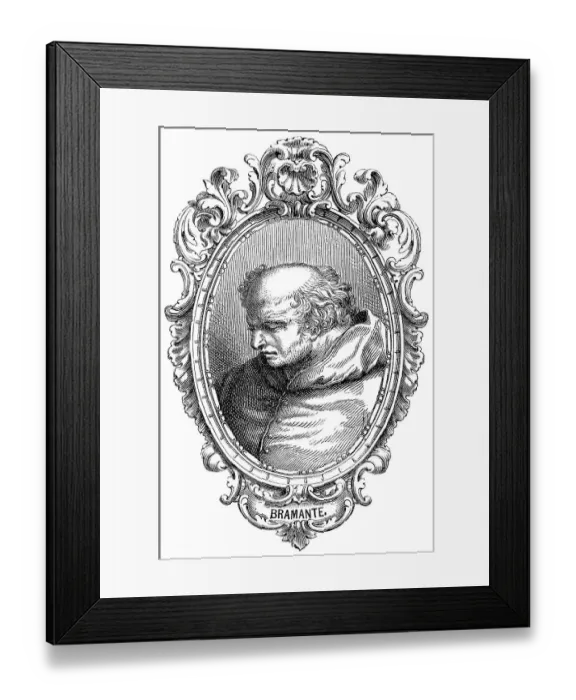 Framed Print : Donato Bramante, 1444, 1514, an Italian architect of the Renaissance Framed Print : Donato Bramante, 1444, 1514, an Italian architect of the Renaissance