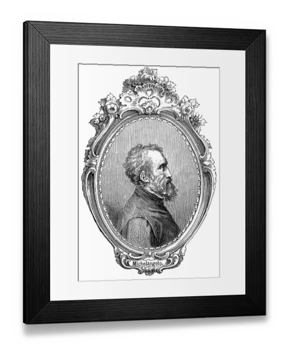 Framed Print : Michelangelo Buonarroti, Michelangelo