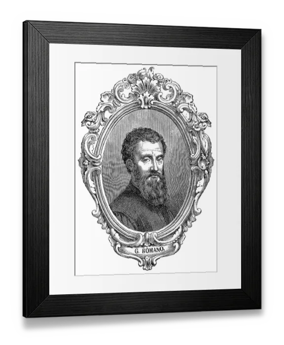 Framed Print : Giulio Romano, 1499, 1546, an Italian painter and architect