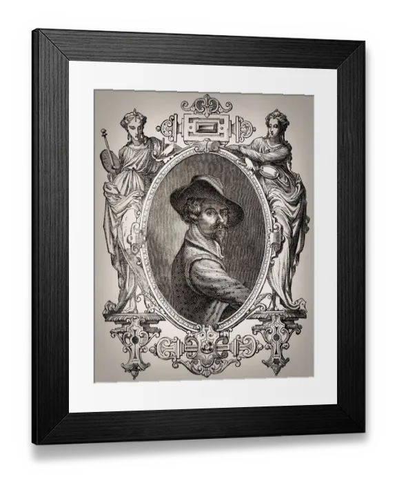 Framed Print : Annibale Carracci, 1560 - 1609, an Italian painter Framed Print : Annibale Carracci, 1560 - 1609, an Italian painter