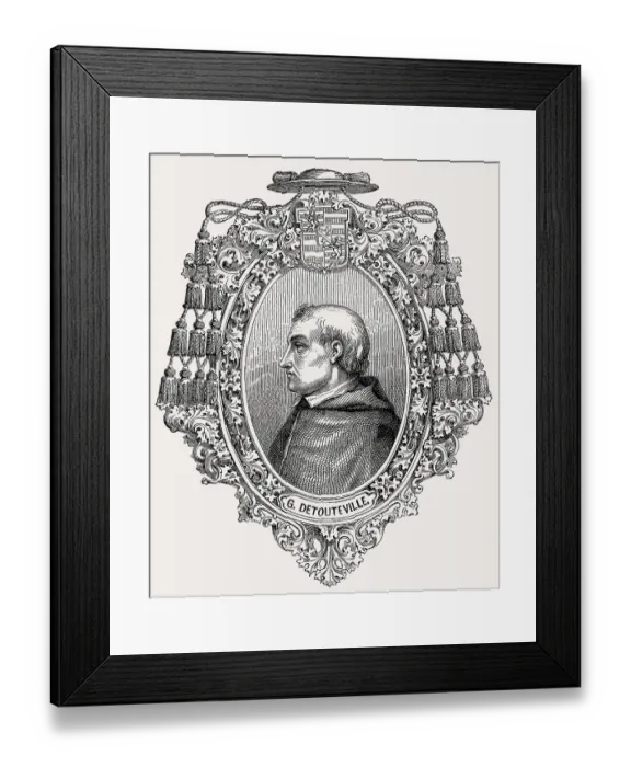 Framed Print : Guillaume d'Estouteville, c Framed Print : Guillaume d'Estouteville, c