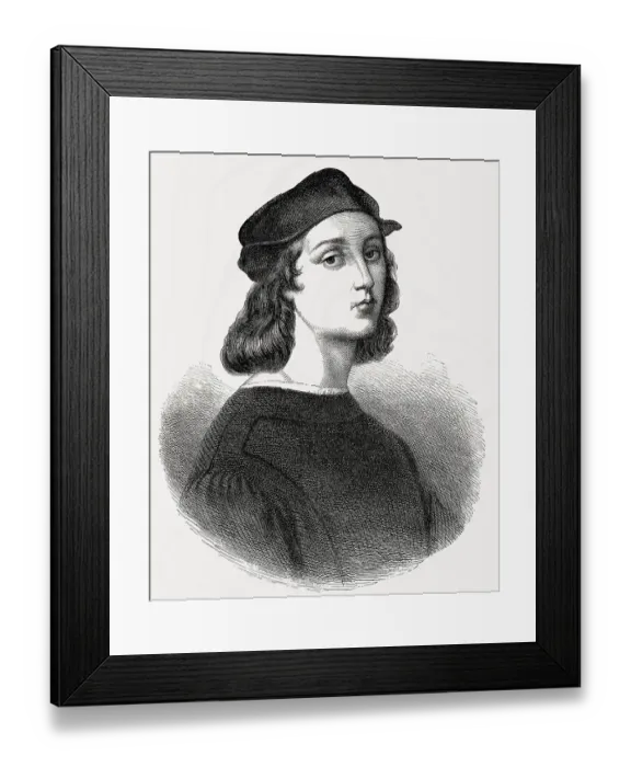 Framed Print : Raffael da Urbino, Italian painter Framed Print : Raffael da Urbino, Italian painter
