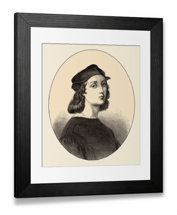 Framed Print : Raffael da Urbino, Italian painter
