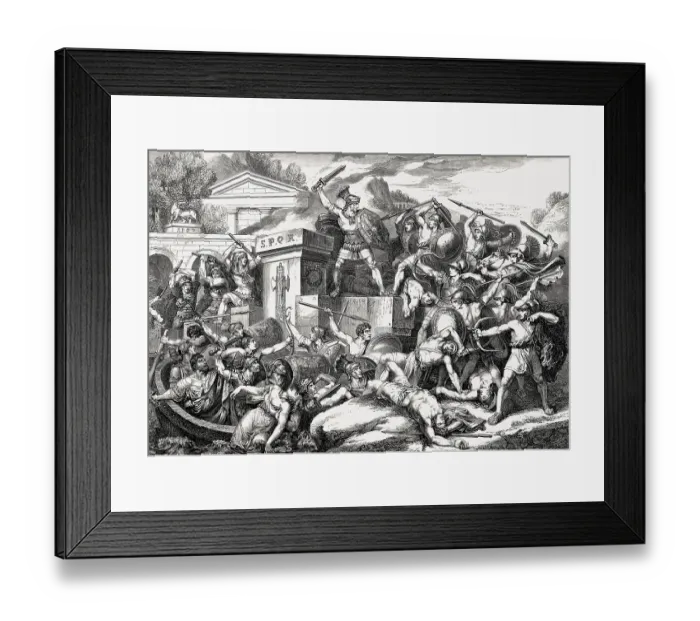 Framed Print : Publius Horatius Cocles, Roman officer Framed Print : Publius Horatius Cocles, Roman officer