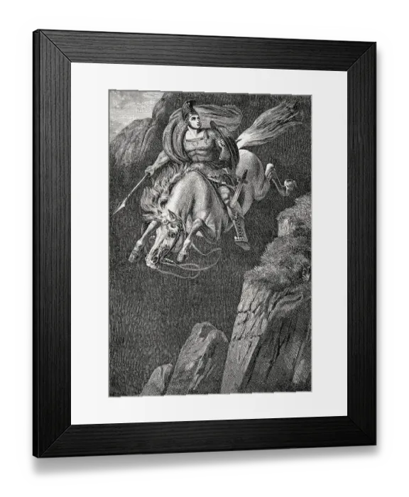 Framed Print : The Sacrificial Death of Marcus Curtius