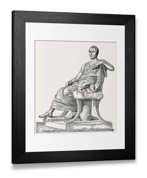 Framed Print : Menander, c. 342 / 41 - c. 290 BC, a Greek dramatist