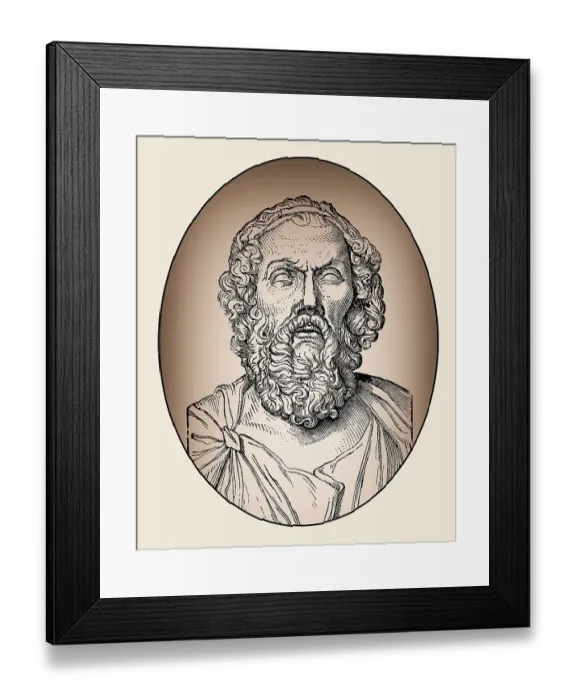 Framed Print : Homer, Greek legendary author, ancient Greece Framed Print : Homer, Greek legendary author, ancient Greece