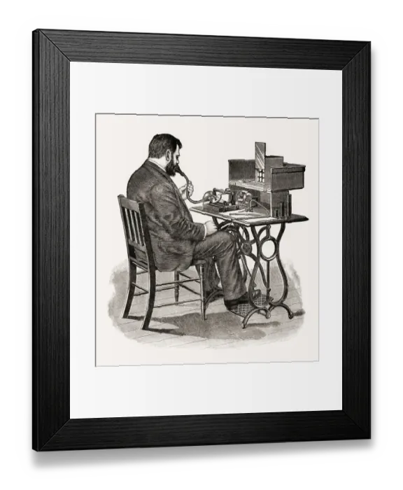 Framed Print : Historical illustration, 19th Century