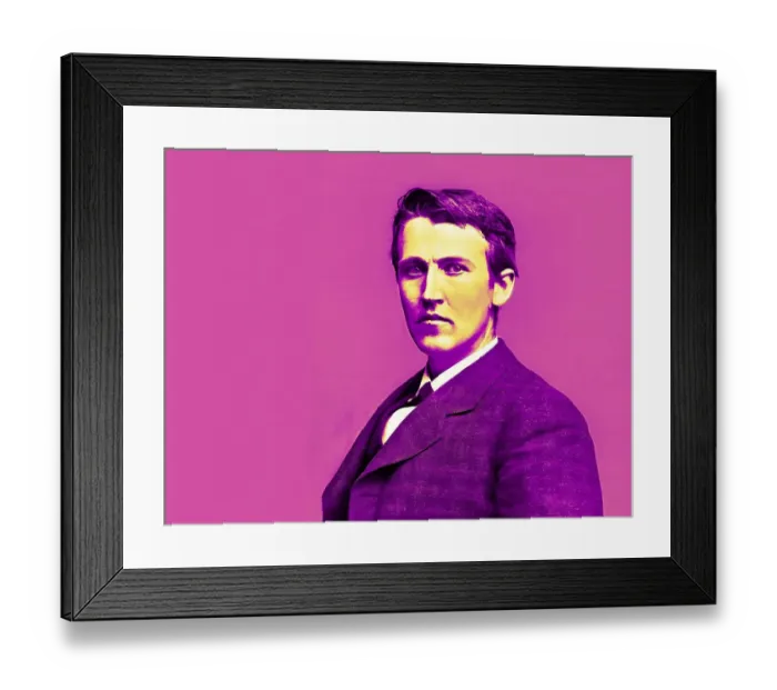 Framed Print : Thomas Alva Edison, 1847, 1931 Framed Print : Thomas Alva Edison, 1847, 1931