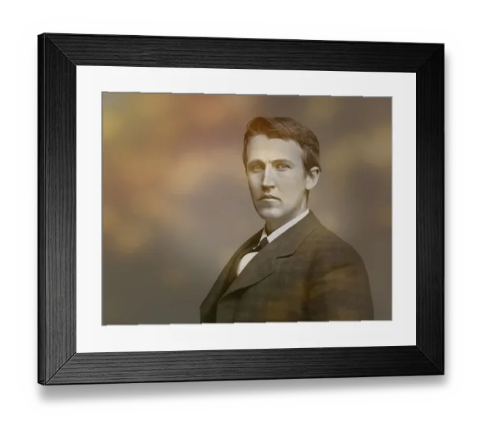 Framed Print : Thomas Alva Edison, 1847, 1931 Framed Print : Thomas Alva Edison, 1847, 1931