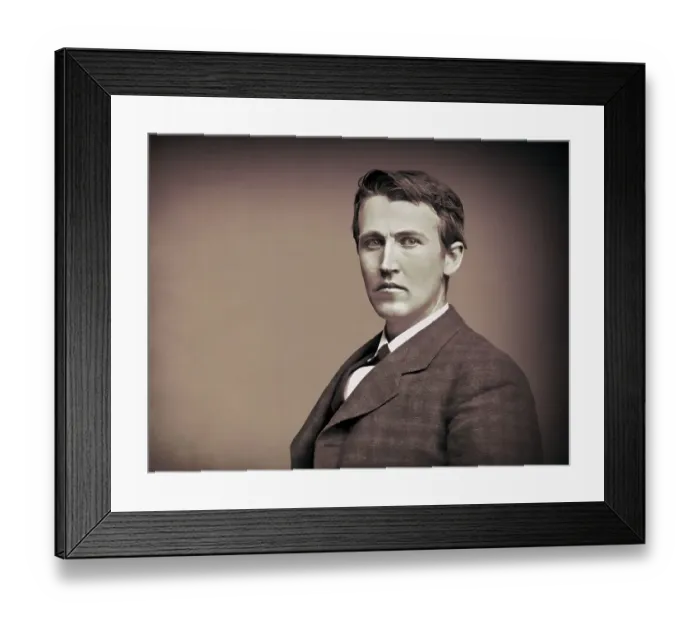 Framed Print : Thomas Alva Edison, 1847, 1931 Framed Print : Thomas Alva Edison, 1847, 1931