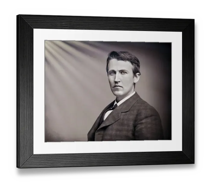 Framed Print : Thomas Alva Edison, 1847, 1931