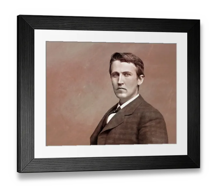 Framed Print : Thomas Alva Edison, 1847, 1931