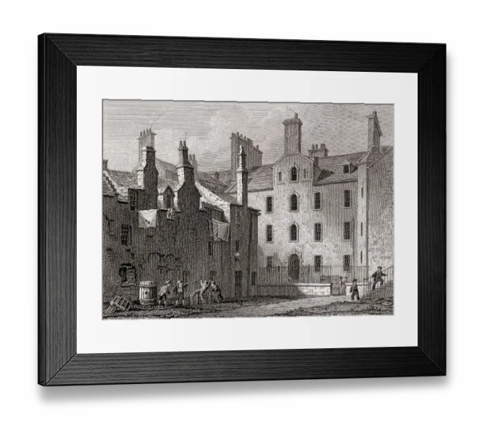 Framed Print : The deaf and dumb institute, Edinburgh