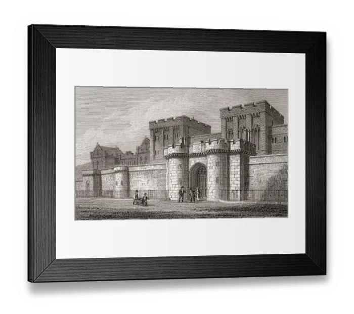 Framed Print : The New Jail, from Calton Hill