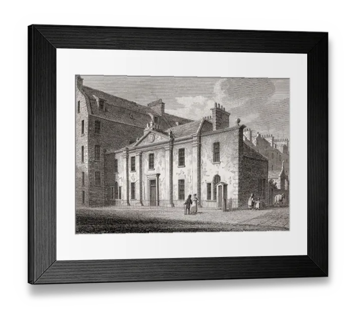 Framed Print : The Public Dispensary of Edinburgh Framed Print : The Public Dispensary of Edinburgh