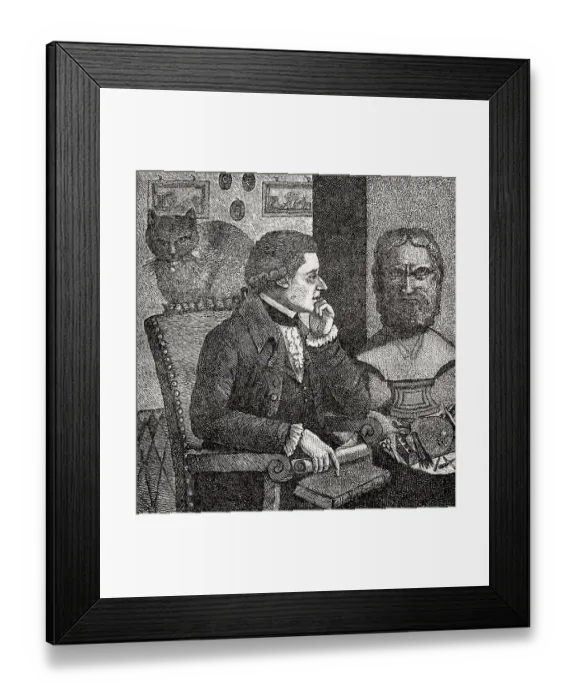 Framed Print : Selfportrait of John Kay, was a Scottish caricaturist and engraver Framed Print : Selfportrait of John Kay, was a Scottish caricaturist and engraver