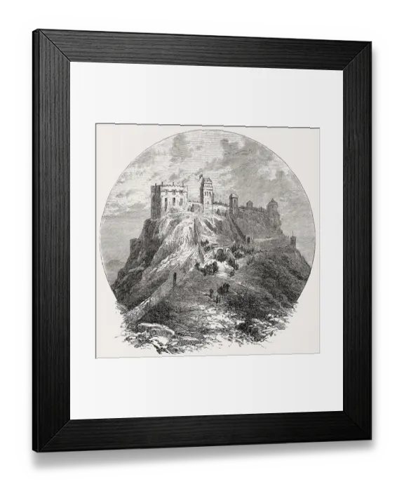 Framed Print : Edinburgh Castle, Scotland, before the Siege of 1573