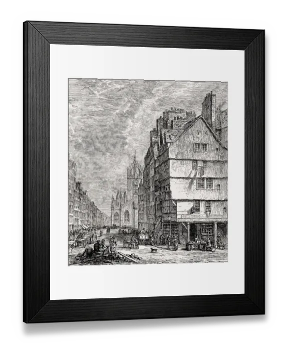 Framed Print : The Lawnmarket, Edinburgh, Scotland, 17th century