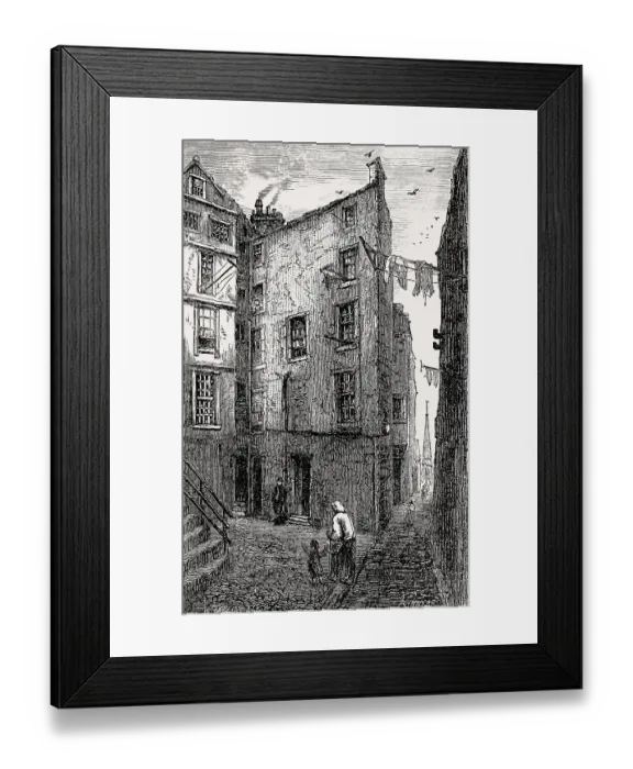 Framed Print : Lady Stair's Close, Lawnmarket