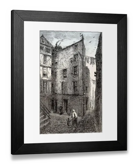 Framed Print : Lady Stair's Close, Lawnmarket Framed Print : Lady Stair's Close, Lawnmarket