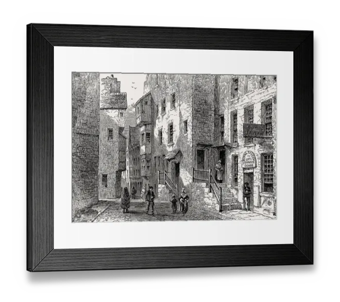 Framed Print : John Dowie's Tavern in Libberton's Wynd