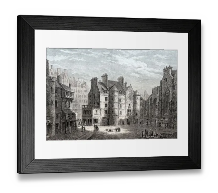 Framed Print : The Old Tolbooth, High Street, Royal Mile in Edinburgh Framed Print : The Old Tolbooth, High Street, Royal Mile in Edinburgh