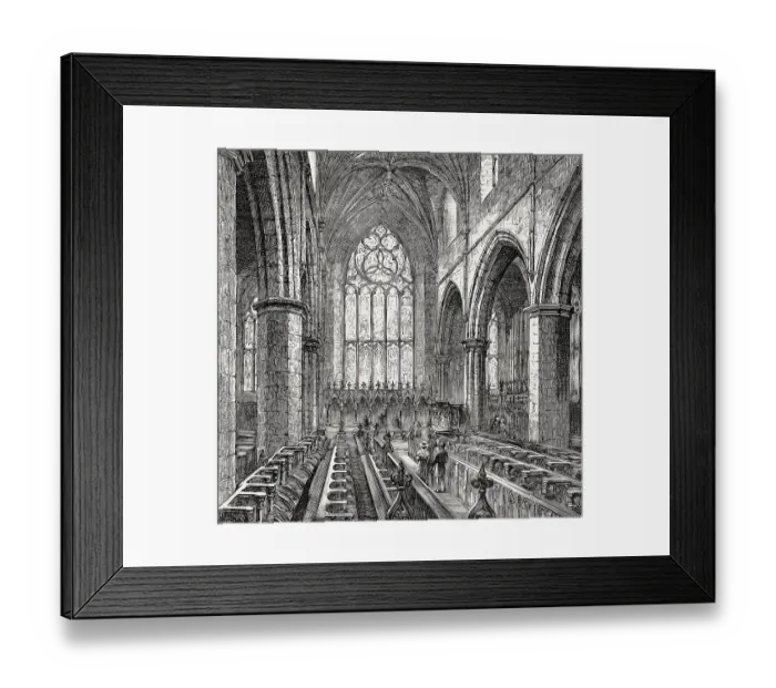 Framed Print : St Giles Cathedral interior