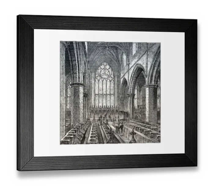Framed Print : St Giles Cathedral interior