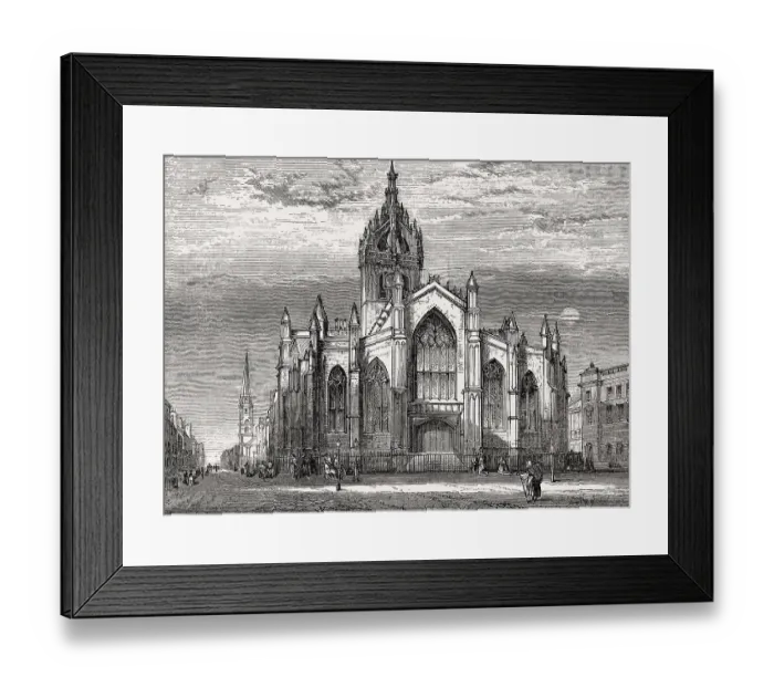 Framed Print : St Giles Cathedral, High Kirk of Edinburgh