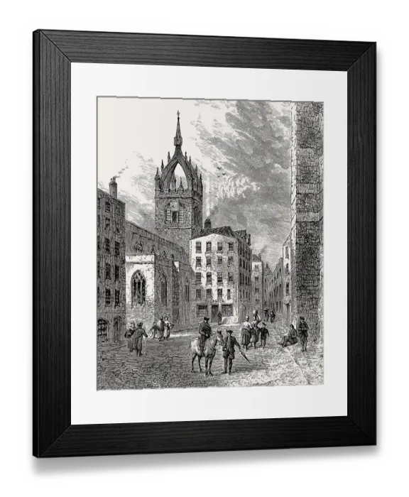Framed Print : Creech's Land, Edinburgh, Royal Mile Framed Print : Creech's Land, Edinburgh, Royal Mile